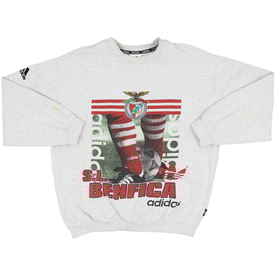 1998-99 Benfica adidas Sweat Top - 8/10 - (M)