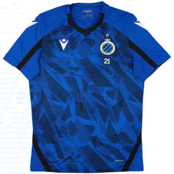 2021-22 Club Brugge Player Issue Macron Training Shirt #21 - 8/10 - (S)