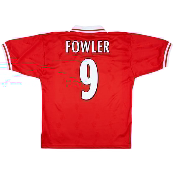 1996-98 Liverpool Home Shirt Fowler #9 - 8/10 - (M)