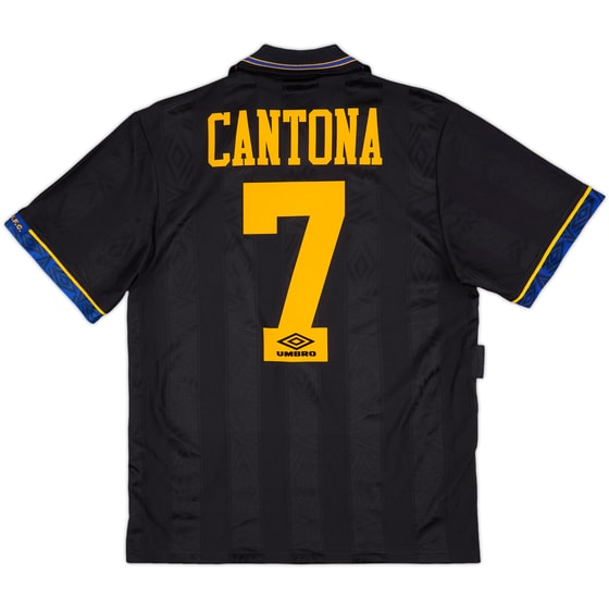 1993-95 Manchester United Away Shirt Cantona #7 - 9/10 - (S)