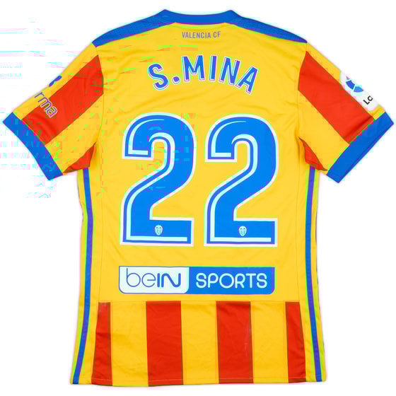 2017-18 Valencia Away Shirt S.Mina #22 - 9/10 - (XS)