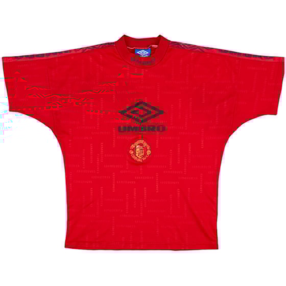 1996-98 Manchester United Umbro Training Shirt - 4/10 - (M)