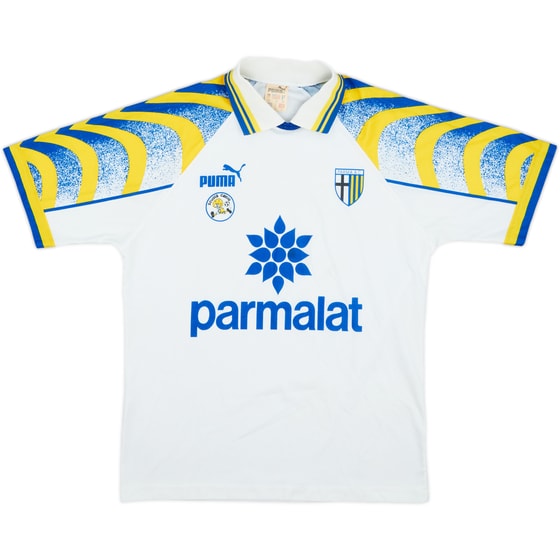 1995-97 Parma 'Scuola Calcio' Home Shirt - 7/10 - (XS)