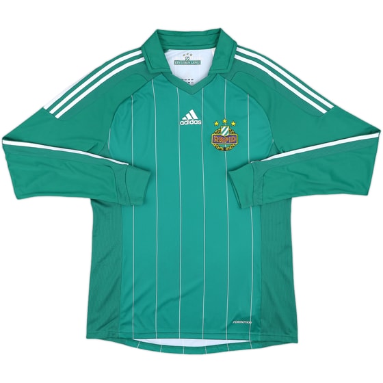 2011-12 Rapid Vienna Player Issue Home L/S Shirt - 10/10 - (L)
