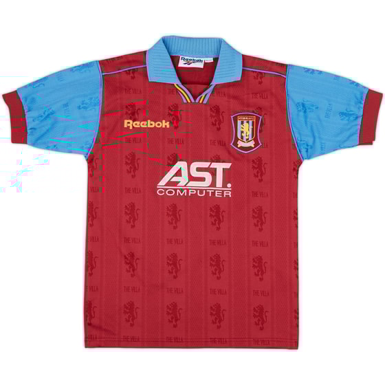 1995-97 Aston Villa Home Shirt - 8/10 - (M.Boys)