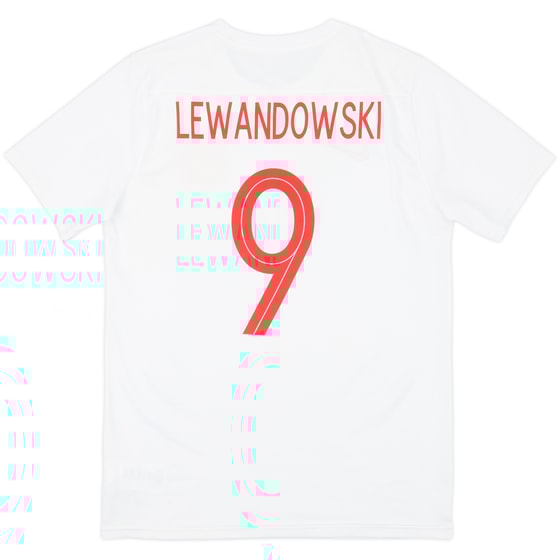 2020-21 Poland Basic Home Shirt Lewandowski #9 - 9/10 - (S)