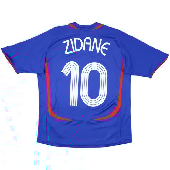 2006-07 France Home Shirt Zidane #10 - 8/10 - (XL.Boys)