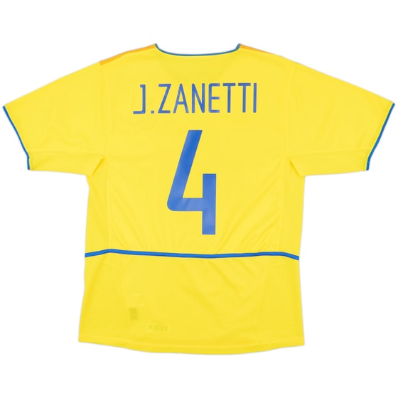 2002-03 Inter Milan Third Shirt J.Zanetti #4 - 8/10 - (M)
