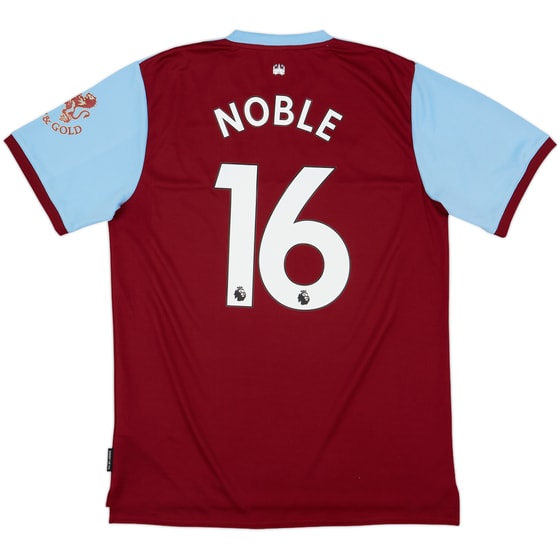 2019-20 West Ham Home Shirt Noble #16 - 9/10 - (L)