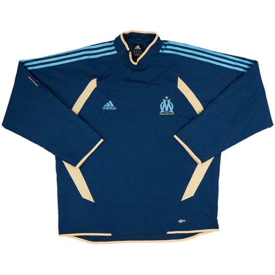 2005-06 Olympique Marseille adidas 1/4 Zip Drill Top - 9/10 - (L)