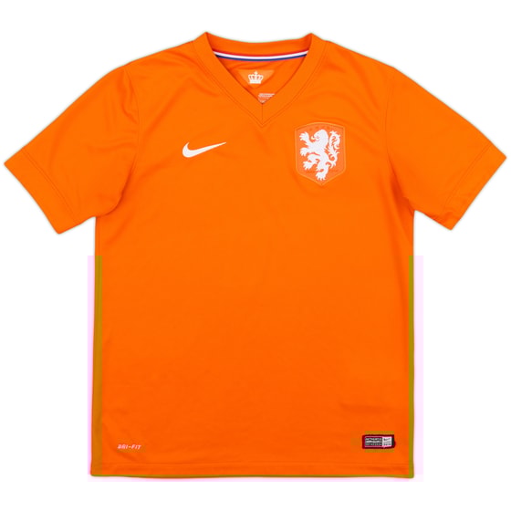 2014-15 Netherlands Home Shirt - 8/10 - (L.Boys)
