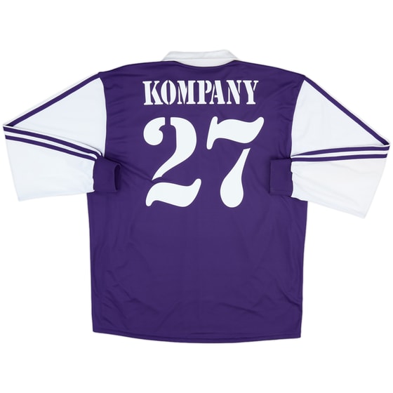 2003-04 Anderlecht Player Issue Away L/S Shirt Kompany #27 - 8/10 - (L)