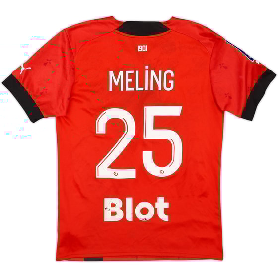 2022-23 Stade Rennais Home Shirt Meling #25 - 4/10 - (S)