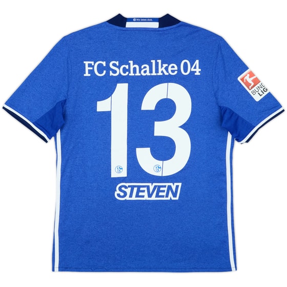 2017-18 Schalke Home Shirt Steven #13 - 7/10 - (XL.Boys)