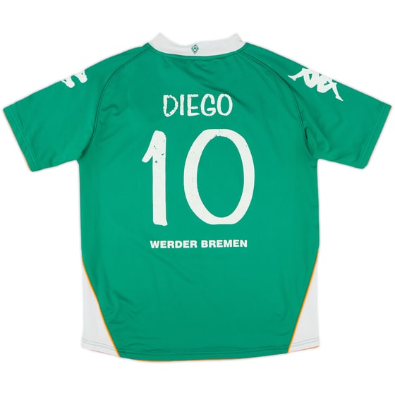 2007-08 Werder Bremen Home Shirt Diego #10 - 6/10 - (XL.Boys)