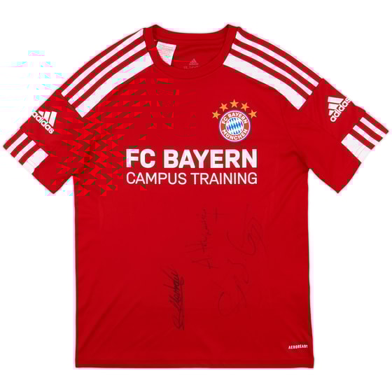 2023-24 Bayern Munich adidas 'Global Academy' Signed Training Shirt - 9/10 - (L.Boys)