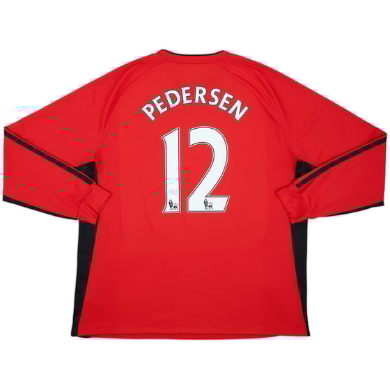 2010-11 Blackburn Away L/S Shirt Pedersen #12 - 10/10 - (XXL)