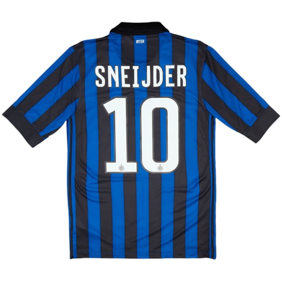 2011-12 Inter Milan Home Shirt Sneijder #10 - 9/10 - (S)