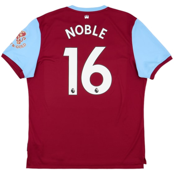 2019-20 West Ham Home Shirt Noble #16 - 8/10 - (XL)