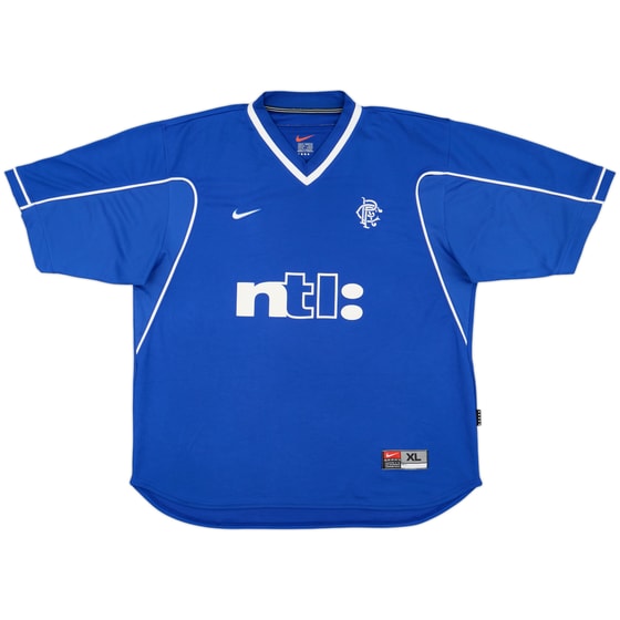 1999-01 Rangers Home Shirt - 8/10 - (XL)