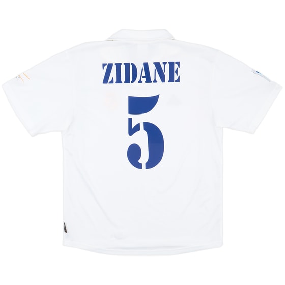 2001 Real Madrid Home Shirt Zidane #5 - 8/10 - (XL)