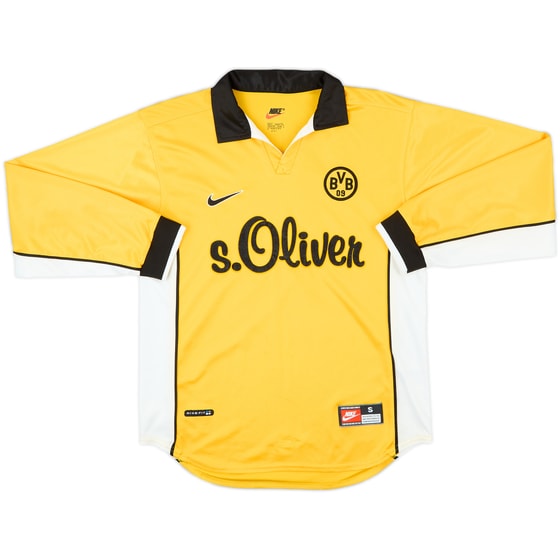 1998-00 Borussia Dortmund Home L/S Shirt - 8/10 - (S)