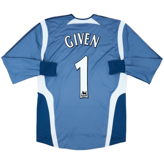 2005-06 Newcastle GK Shirt Given #1 - 8/10 - (M)