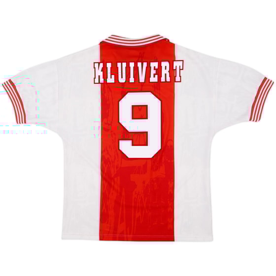 1996-97 Ajax Home Shirt Kluivert #9 - 10/10 - (M)