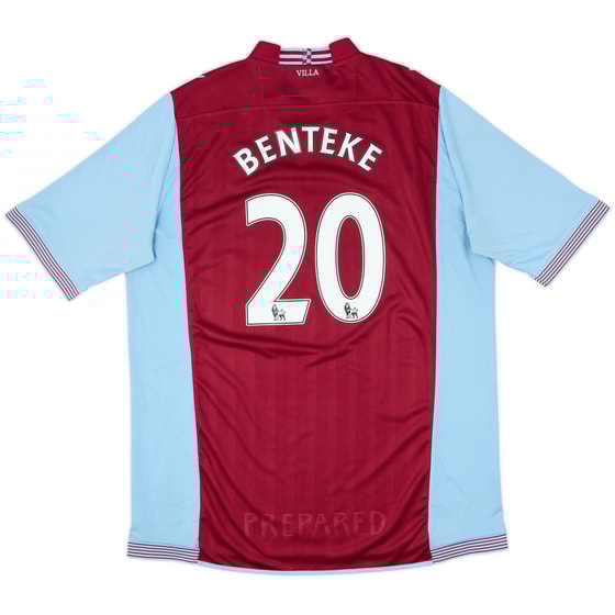 2013-14 Aston Villa Home Shirt Benteke #20 - 7/10 - (XXL)