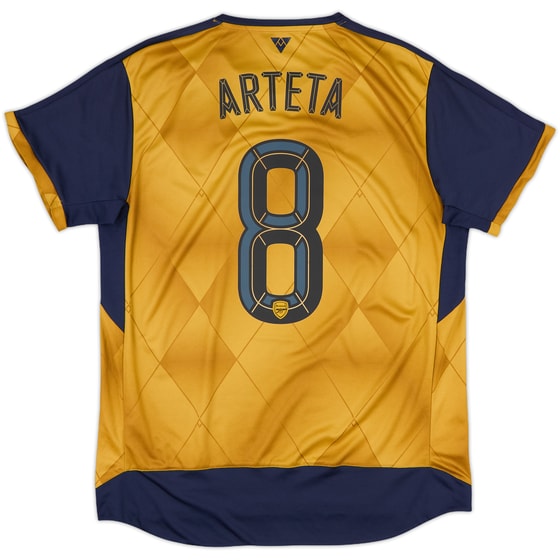 2015-16 Arsenal Away Shirt Arteta #8 - 8/10 - (L)