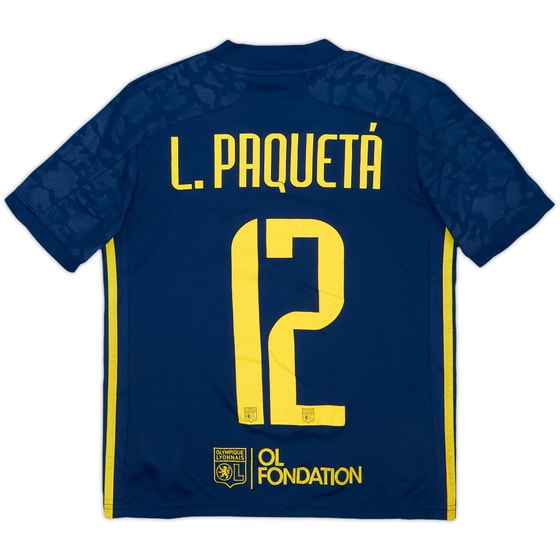 2020-21 Lyon Third Shirt L.Paqueta #12 - 5/10 - (M.Boys)