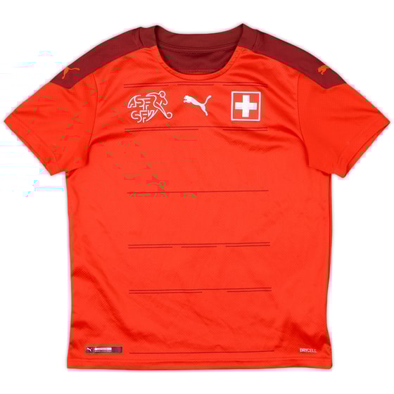 2020-21 Switzerland Home Shirt - 9/10 - (M.Boys)