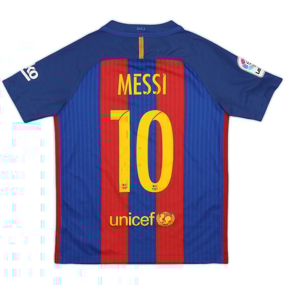 2016-17 Barcelona Home Shirt Messi #10 - 8/10 - (M.Boys)