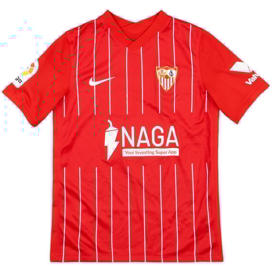2021-22 Sevilla Away Shirt - 9/10 - (L.Boys)