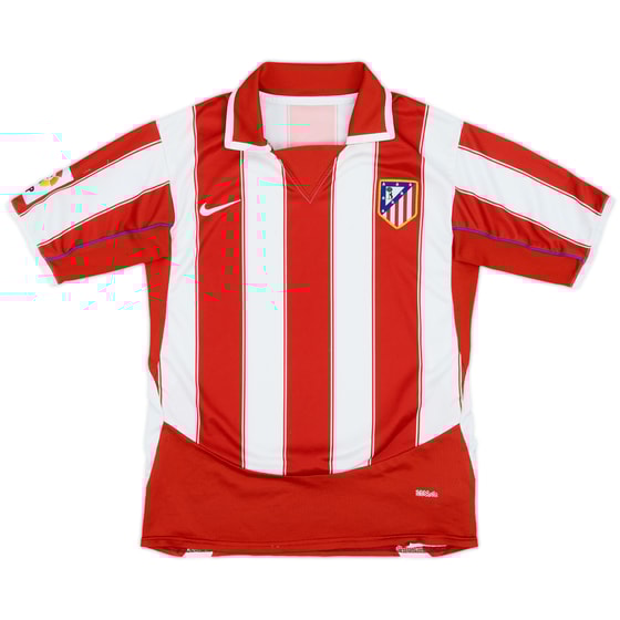2003-04 Atletico Madrid Home Shirt - 7/10 - (XL.Boys)