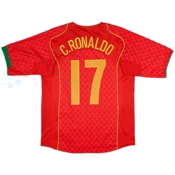 2004-06 Portugal Home Shirt C.Ronaldo #17 - 10/10 - (M)