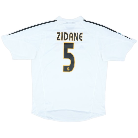 2004-05 Real Madrid Home Shirt Zidane #5 - 10/10 - (L)