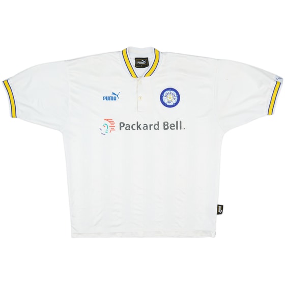 1996-98 Leeds United Home Shirt Radebe #5 - 6/10 - (L)
