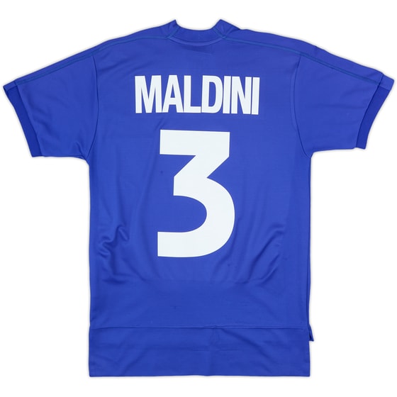 1998-99 Italy Home Shirt Maldini #3 - 8/10 - (XL.Boys)
