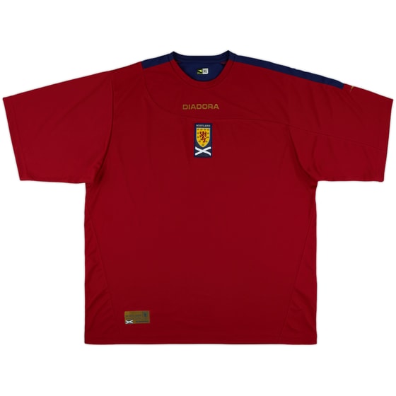 2007-08 Scotland Diadora Training Shrit - 9/10 - (XL)