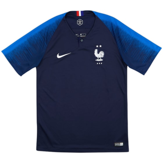 2018 France Home Shirt - 8/10 - (S)