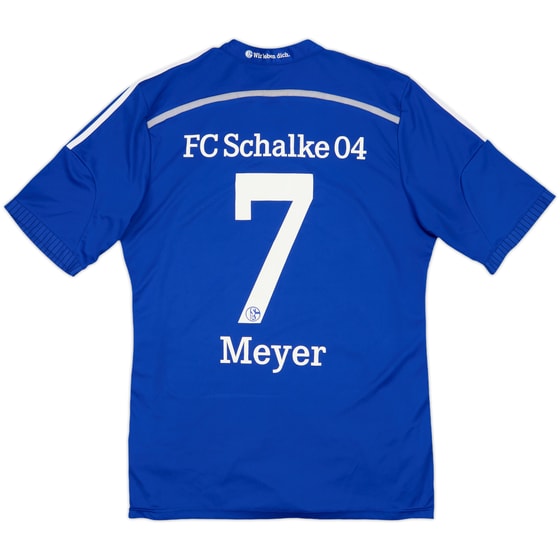 2014-16 Schalke Home Shirt Meyer #7 - 5/10 - (L)