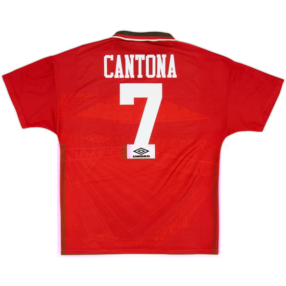 1994-96 Manchester United Home Shirt Cantona #7 - 7/10 - (L)
