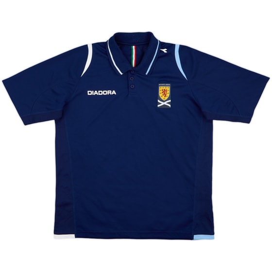 2007-08 Scotland Diadora Polo Shirt - 7/10 - (L)