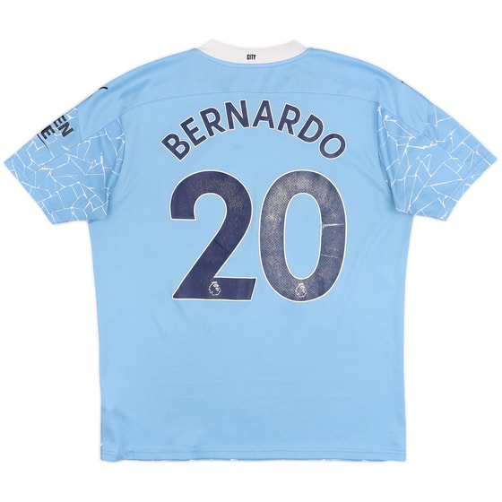2020-21 Manchester City Home Shirt Bernardo #20 - 5/10 - (L)