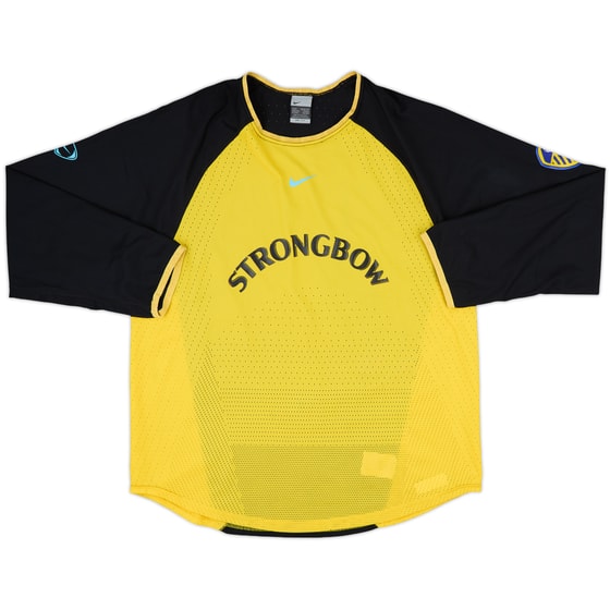 2000-01 Leeds United Player Issue Nike Training L/S Shirt - 8/10 - (L)