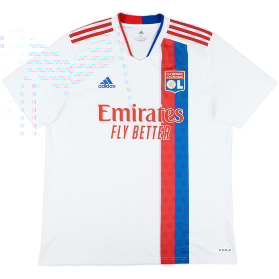 2021-22 Lyon Home Shirt - 9/10 - (XL)