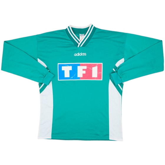 1990s Coupe de France Home L/S Shirt #6 - 5/10 - (XL)