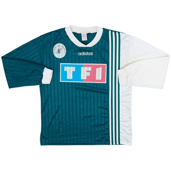 1990s Coupe de France Home L/S Shirt #6 - 7/10 - (XL)