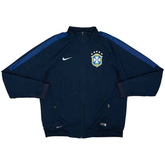 2014-15 Brazil Nike Track Jacket - 8/10 - (L)